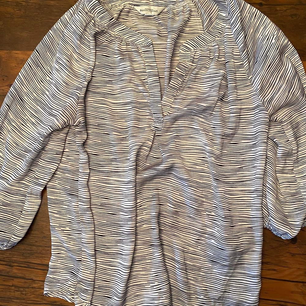 Northern Reflections V-Neck blouse